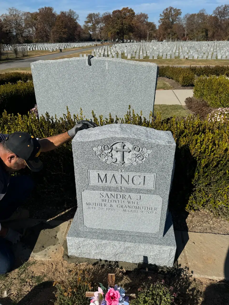 Granite Memorial Bench hand-carved by NJ Memorial Benches in NJ — image 9